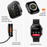 pTron Reflect Pro Plus Smartwatch, Bluetooth Calling, 2.01" Full Touch Display, Full Metal Body, 600 NITS, Digital Crown,100+ Watch Faces,HR,SpO2,Voice Assist, 5 Days Battery Life (Black)