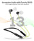 pTron Bassstring Bluetooth 5.2 Wireless in-Ear Earphones with Mic,Magnetic Earbuds (Black & Green)