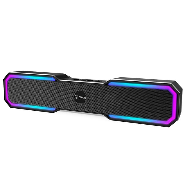 pTron Fusion RB BT Soundbar (Black) 18W