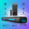 pTron Jazz Pro X1 240W Soundbar with Wired Subwoofer for TV, Punchy Bass, 2.1 CH, Multi-Connect BT5.3/HDMI ARC/Opt-in/Aux/USB, Movie/Music/News Modes, Remote Control, LED Display (Black)