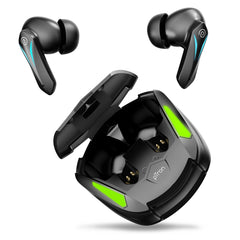 pTron Bassbuds B91 TWS Earbuds with 38ms Gaming Low Latency, AI-ENC Stereo Calls, 40Hrs Playtime, Dual HD Mic, In-Ear Bluetooth 5.3 Headphones, Fast Type-C Charging & IPX5 (Black)
