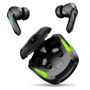 pTron Bassbuds B91 TWS Earbuds with 38ms Gaming Low Latency, AI-ENC Stereo Calls, 40Hrs Playtime, Dual HD Mic, In-Ear Bluetooth 5.3 Headphones, Fast Type-C Charging & IPX5 (Black)