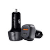pTron Bullet Zip Mini 42.5W Car Charger with Dual Output, Super VOOC/VOOC Compatible, Fast Charging 20W Type-C/PD & 22.5W USB QC 3.0A & Multiple Protection Layers (Black)
