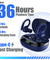 pTron Bassbuds Sports V4 Wireless in-Ear TWS Earbuds with Mic, TruTalk AI-ENC Stereo Calls, Game/Music Modes, 36Hrs Playtime, BT5.3, Type-C Fast Charging & IPX5 Water Resistant (Blue)