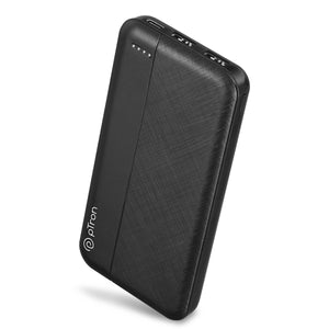 pTron Dynamo Lite 10000mAh 12W Power Bank, Made in India, Dual USB Charging Ports, 2 Input Ports Type-C & Micro USB, Slim Design & Multiple Layers of Protection (Black)