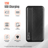 pTron Dynamo Lite 10000mAh 12W Power Bank, Made in India, Dual USB Charging Ports, 2 Input Ports Type-C & Micro USB, Slim Design & Multiple Layers of Protection (Black)