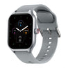 pTron Reflect MaxPro 2.01 inch Square Dial Smartwatch, Full Touch Display, Bluetooth Calling, Functional Crown, 600 NITS, 100+ Watch Faces, HR, SpO2, 5 Days Battery Life & IP68 (Silver)