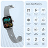 pTron Reflect MaxPro 2.01 inch Square Dial Smartwatch, Full Touch Display, Bluetooth Calling, Functional Crown, 600 NITS, 100+ Watch Faces, HR, SpO2, 5 Days Battery Life & IP68 (Silver)