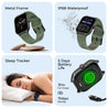 pTron Reflect MaxPro 2.01 inch Square Dial Smartwatch, Full Touch Display, Bluetooth Calling, Functional Crown, 600 NITS, 100+ Watch Faces, HR, SpO2, 5 Days Battery Life & IP68 (Green)