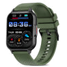 pTron Reflect Classic 2.01 inch Square Dial Smartwatch, Bluetooth Calling, Full Touch Display, 600 NITS, Metal Frame, 100+ Watch Faces, HR, SpO2, Voice Assist, 5 Days Battery Life (Green)