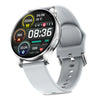 pTron Reflect Flash 1.32 inch Round Dial Smartwatch, Bluetooth Calling, Full Touch Display, 600 NITS, Metal Frame, 100+ Watch Faces, HR, SpO2, Voice Assist & 5 Days Battery Life (Silver)