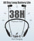 pTron Tangent Flex Bluetooth 5.3 Wireless In-Ear Headphone with Mic,Wireless Neckband (Black)