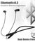 pTron Tangent Flex Bluetooth 5.3 Wireless In-Ear Headphone with Mic,Wireless Neckband (Black)