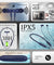 pTron Tangent Flex Bluetooth 5.3 Wireless In-Ear Headphone with Mic,Wireless Neckband (Blue)