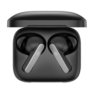 pTron Bassbuds Gomax TWS Earbuds, TruTalk AI-ENC Calls, 36Hrs Playtime, 13mm Drivers, in-Ear Bluetooth 5.3 Wireless Headphones, Voice Assistant, Type-C Fast Charging & IPX5 (Black)