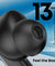 pTron Bassbuds Gomax TWS Earbuds, TruTalk AI-ENC Calls, 36Hrs Playtime, 13mm Drivers, in-Ear Bluetooth 5.3 Wireless Headphones, Voice Assistant, Type-C Fast Charging & IPX5 (Black)