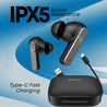pTron Bassbuds Gomax TWS Earbuds, TruTalk AI-ENC Calls, 36Hrs Playtime, 13mm Drivers, in-Ear Bluetooth 5.3 Wireless Headphones, Voice Assistant, Type-C Fast Charging & IPX5 (Black)