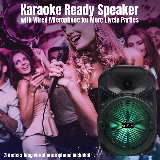 pTron Fusion Maxx v2 Party Speaker (Black)