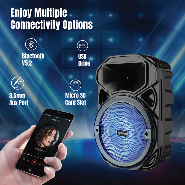 pTron Fusion Maxx v2 Party Speaker (Black)