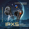 pTron Bassbuds Turbo TWS In-Ear Earbuds with 40ms Hyper Gaming Low Latency, 3D AudioScape, TruTalk AI-ENC Calls, Thunder Bass, 45Hrs Playtime, Ultra HD Mic, BT 5.3, Type-C Fast Charging & IPX5 (Black)