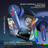 pTron Bassbuds Turbo TWS In-Ear Earbuds with 40ms Hyper Gaming Low Latency, 3D AudioScape, TruTalk AI-ENC Calls, Thunder Bass, 45Hrs Playtime, Ultra HD Mic, BT 5.3, Type-C Fast Charging & IPX5 (Blue)