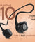 pTron Tangent Impulse Open-Ear Wireless Headphones with Mic (Black)