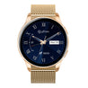 pTron Reflect Flash Smartwatch, Bluetooth Calling, 1.32" Full Touch Display, 600 NITS, Full Metal Body, 100+ Watch Faces, Heart Rate, SpO2, Sports Mode & 5 Days Battery Life & IP68 Waterproof (Gold)