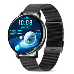 pTron Reflect Flash Smartwatch, Bluetooth Calling, 1.32" Full Touch Display, 600 NITS, Full Metal Body, 100+ Watch Faces, Heart Rate, SpO2, Sports Mode & 5 Days Battery Life & IP68 Waterproof (Black)