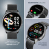 pTron Reflect Flash Smartwatch, Bluetooth Calling, 1.32" Full Touch Display, 600 NITS, Full Metal Body, 100+ Watch Faces, Heart Rate, SpO2, Sports Mode & 5 Days Battery Life & IP68 Waterproof (Black)