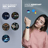 pTron Reflect Flash Smartwatch, Bluetooth Calling, 1.32" Full Touch Display, 600 NITS, Full Metal Body, 100+ Watch Faces, Heart Rate, SpO2, Sports Mode & 5 Days Battery Life & IP68 Waterproof (Black)