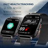 pTron Reflect Classic Smartwatch, Bluetooth Calling, 2.01" Full Touch Display, 600 NITS Full Metal Smartwatch, 100+ Watch Faces, HR, SpO2, Sports Mode, Voice Assist, 5 Days Battery Life & IP68 (Black)