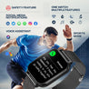 pTron Reflect Classic Smartwatch, Bluetooth Calling, 2.01" Full Touch Display, 600 NITS Full Metal Smartwatch, 100+ Watch Faces, HR, SpO2, Sports Mode, Voice Assist, 5 Days Battery Life & IP68 (Black)