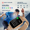 pTron Reflect Classic Smartwatch, Bluetooth Calling, 2.01" Full Touch Display, 600 NITS Full Metal Smartwatch, 100+ Watch Faces, HR, SpO2, Sports Mode, Voice Assist, 5 Days Battery Life & IP68 (Gold)