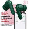 pTron  Zenbuds X1 Quad Mic TWS Earbuds, TruTalk ENC Calls (Green)