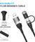 pTron Solero 4 in 1 Fast Charging USB Cabled(1M Black)