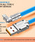 pTron 60W USB to Type C Super Fast Charging USB Cable Compatible with OnePlus, Oppo, Vivo, Xiaomi, Realme, Samsung & Other Type-C Devices & 480Mbps Data Sync Speed - Solero 180 Degree (1m, Blue)