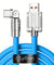 pTron 60W USB to Type C Super Fast Charging USB Cable Compatible with OnePlus, Oppo, Vivo, Xiaomi, Realme, Samsung & Other Type-C Devices & 480Mbps Data Sync Speed - Solero 180 Degree (1m, Blue)