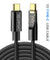 pTron Solero 80W Type-C to Type-C Super Fast Charging USB Cable(1M,Black)