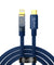 pTron Solero 30W Type-C to 8 Pin USB Fast Charging Nylon Braided Cable (1M, Blue)