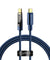 pTron Solero 80W Type-C to Type-C Super Fast Charging USB Cable(1M,Blue)