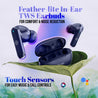 pTron Bassbuds Air In-Ear TWS Earbuds with 13mm Driver for Immersive Sound, 32Hrs Playtime, Clear Calls, Bluetooth V5.1, Touch Control, TypeC Fast Charging, Voice Assist & IPX4 Water Resistant (Bold Blue)