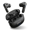 pTron Bassbuds Zen In-Ear TWS Earbuds with Quad ENC Mic, 50Hrs Playtime, Low Latency, Bluetooth 5.3 Wireless Headphones, Deep Bass, Touch Control, Type-C Fast Charging & IPX4 Water Resistant (Coal Black)