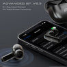pTron Bassbuds Zen In-Ear TWS Earbuds with Quad ENC Mic, 50Hrs Playtime, Low Latency, Bluetooth 5.3 Wireless Headphones, Deep Bass, Touch Control, Type-C Fast Charging & IPX4 Water Resistant (Coal Black)