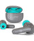 pTron Bassbuds Zen In-Ear TWS Earbuds with Quad ENC Mic, 50Hrs Playtime, Low Latency, Bluetooth 5.3 Wireless Headphones, Deep Bass, Touch Control, Type-C Fast Charging & IPX4 Water Resistant (Cool Grey)