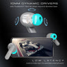 pTron Bassbuds Zen In-Ear TWS Earbuds with Quad ENC Mic, 50Hrs Playtime, Low Latency, Bluetooth 5.3 Wireless Headphones, Deep Bass, Touch Control, Type-C Fast Charging & IPX4 Water Resistant (Cool Grey)