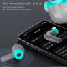 pTron Bassbuds Zen In-Ear TWS Earbuds with Quad ENC Mic, 50Hrs Playtime, Low Latency, Bluetooth 5.3 Wireless Headphones, Deep Bass, Touch Control, Type-C Fast Charging & IPX4 Water Resistant (Cool Grey)