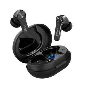 pTron Basspods P481 Pro Active Noise Cancellation (ANC) in-Ear TWS Earbuds, Transparency Mode, Deep Bass, Touch Control, Bluetooth 5.1 Headphones with Mic, Type C Fast Charge & IPX4 (Midnight Black)