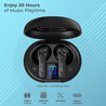 pTron Basspods P481 Pro Active Noise Cancellation (ANC) in-Ear TWS Earbuds, Transparency Mode, Deep Bass, Touch Control, Bluetooth 5.1 Headphones with Mic, Type C Fast Charge & IPX4 (Midnight Black)