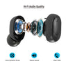 pTron Bassbuds Plus in-Ear TWS Earbuds with HD Mic, Bluetooth 5.0 Headphones, Stereo Sound, Clear Calls, 28Hrs Playback Time, Voice Assistant, IPX4 Water Resistant & Fast Charging (Electric Blue)