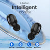 pTron Bassbuds Plus in-Ear TWS Earbuds with HD Mic, Bluetooth 5.0 Headphones, Stereo Sound, Clear Calls, 28Hrs Playback Time, Voice Assistant, IPX4 Water Resistant & Fast Charging (Electric Blue)